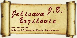 Jelisava Božilović vizit kartica